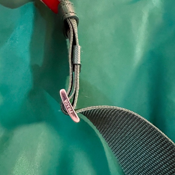Prada AUTHENTIC Emerald Green Nylon bag with saffiano leather accents. NEW!! - Picture 15 of 15